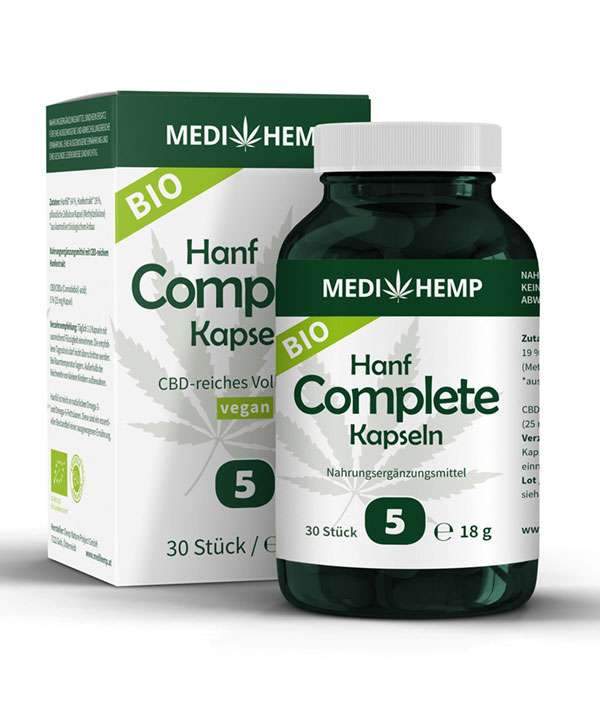 Medihemp Bio Hanf Complete Kapseln 5% CBD