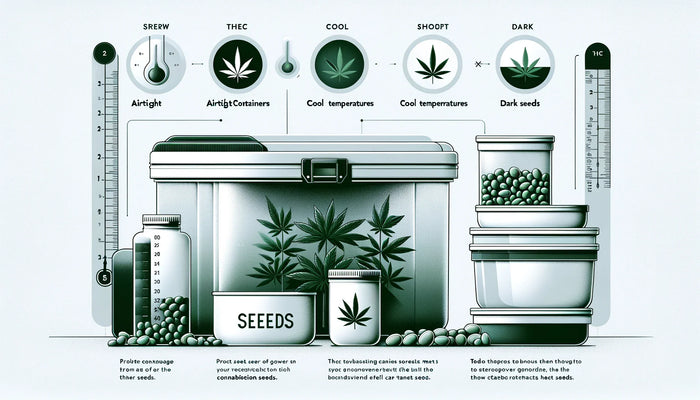 Cannabis Samen lagern