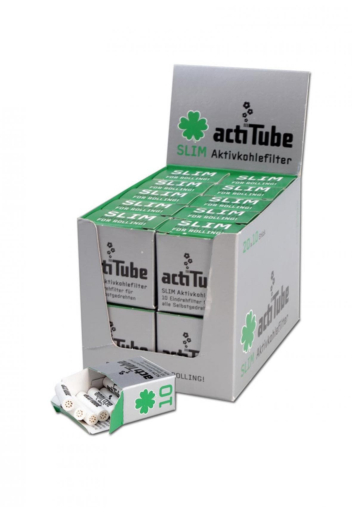 actiTube Slim Aktivkohlefilter - CBDNOL