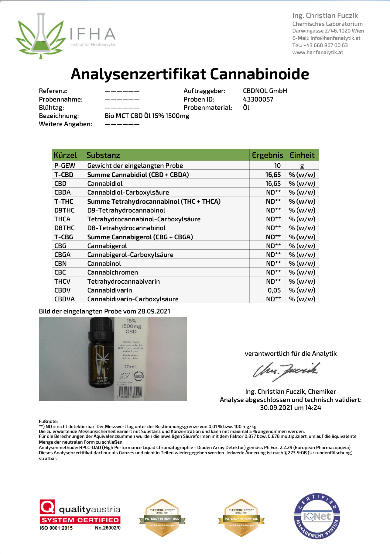 Bio CBD Öl MCT