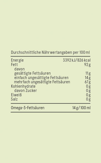 Bio Hanföl geschälten Hanfsamen