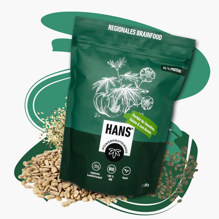 Bio Hanfsamen geschält und geröstet von CBDNOL, ideal für Smoothies und Müsli