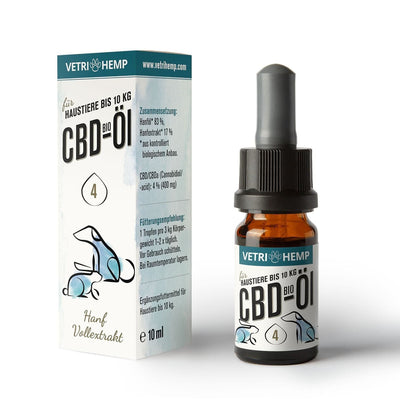 Vetrihemp Bio CBD Öl 4% für Tiere